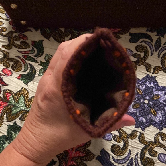 Vintage needlepoint purse with matching eyeglass case - Picture 4 of 8